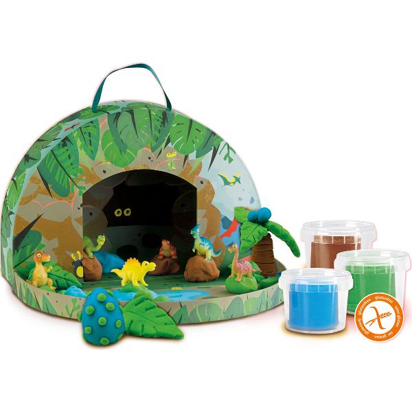 Plastilina in geanta tematica. Jurassic Dino World
