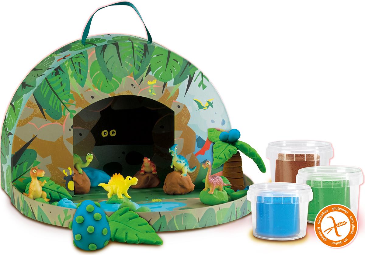Imaginea produsului 'Plastilină în geantă tematică. Jurassic Dino World'