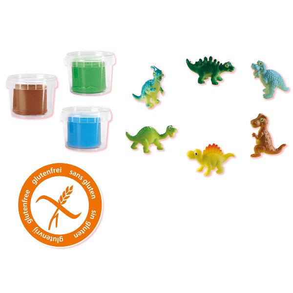 Plastilina in geanta tematica. Jurassic Dino World