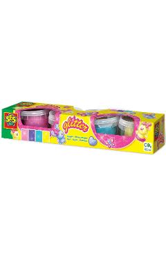 Imaginea produsului 'Set plastilină cu glitter 4 buc'