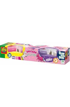 Imaginea produsului 'Set plastilină. Unicorn Glitter și Glow in the dark'