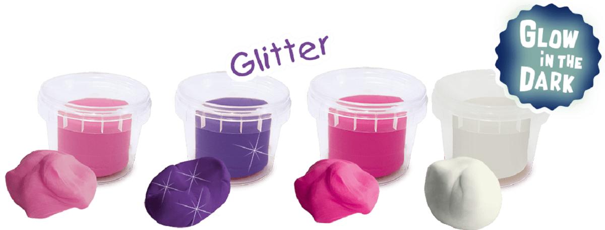 Imaginea produsului 'Set plastilină. Unicorn Glitter și Glow in the dark'