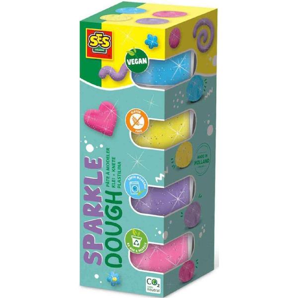 Set plastilina vegana cu sclipici