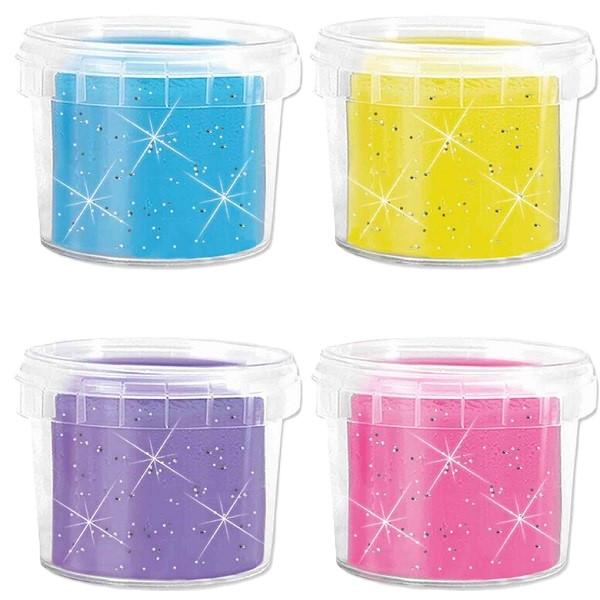 Set plastilina vegana cu sclipici