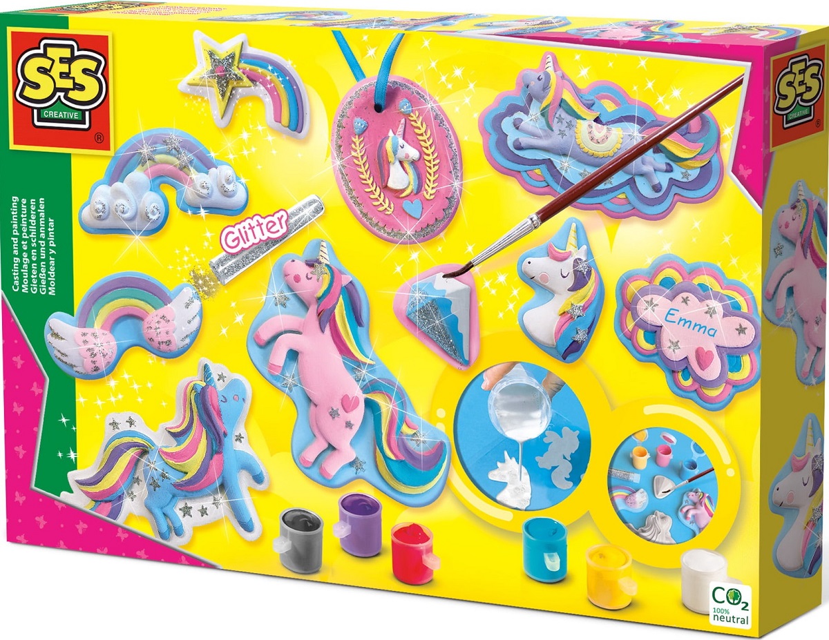 Imaginea produsului 'Set creativ: Mulaj și pictură. Unicorni'