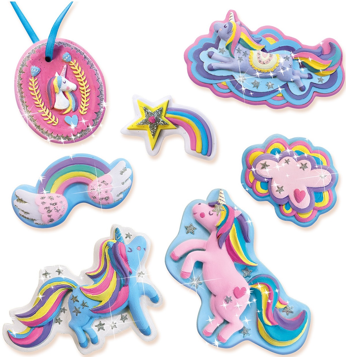 Imaginea produsului 'Set creativ: Mulaj și pictură. Unicorni'