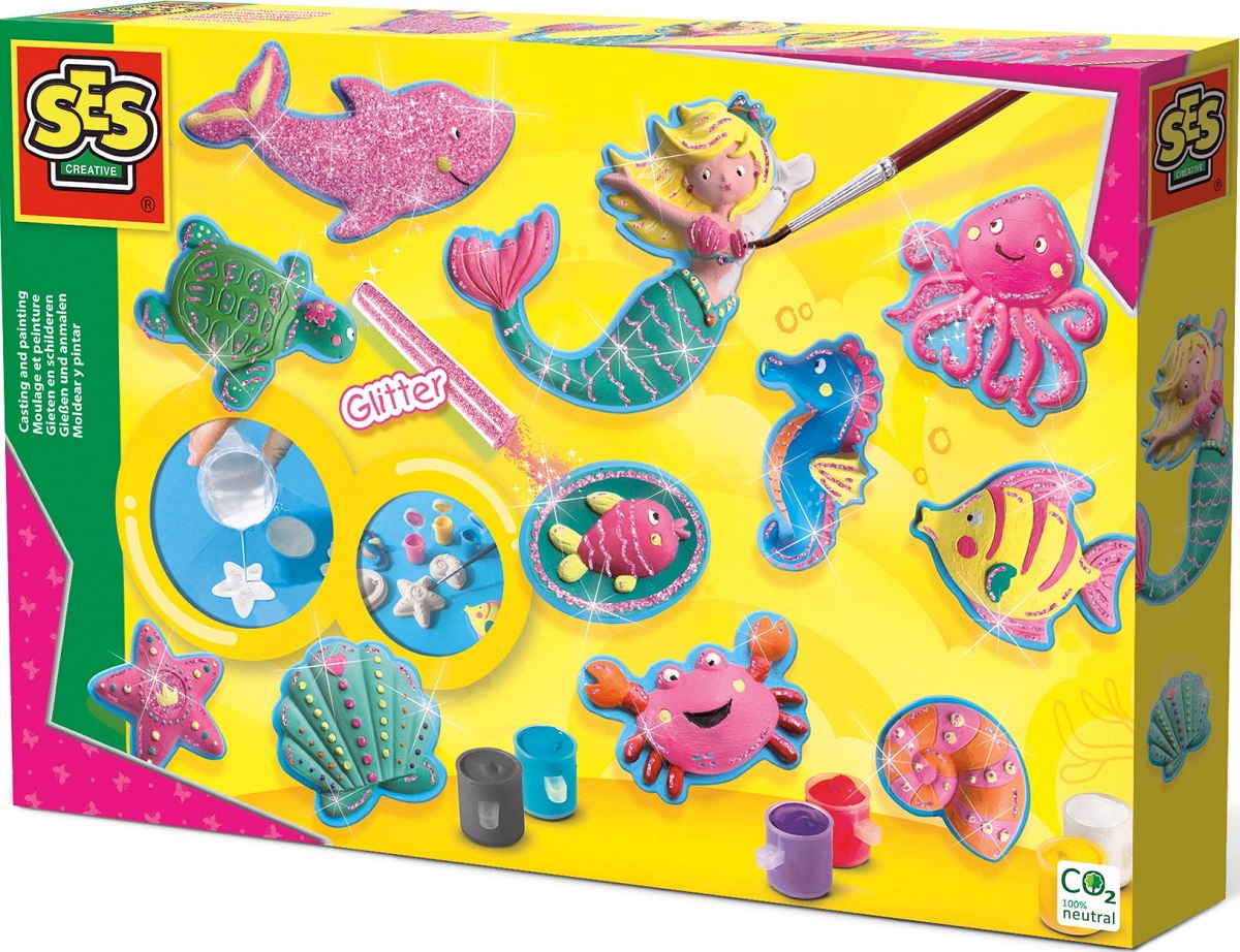 Imaginea produsului 'Set creativ: Mulaj și pictură. Figurine ocean'