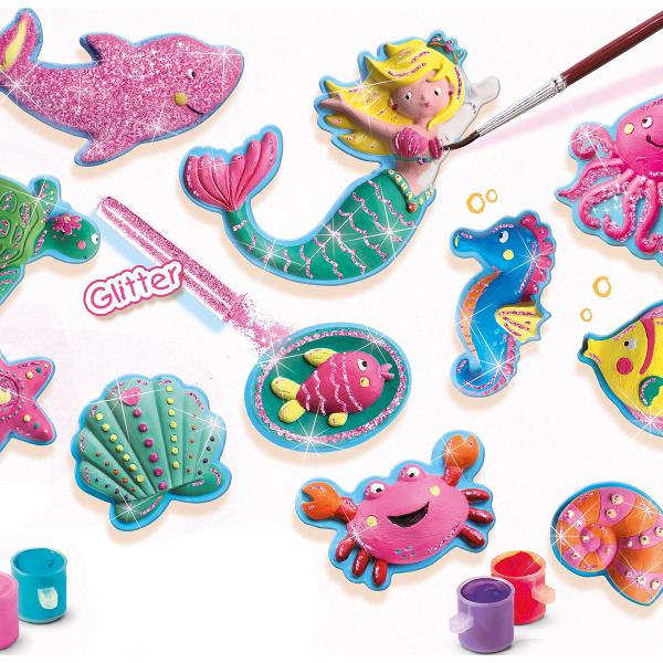 Set creativ: Mulaj si pictura. Figurine ocean