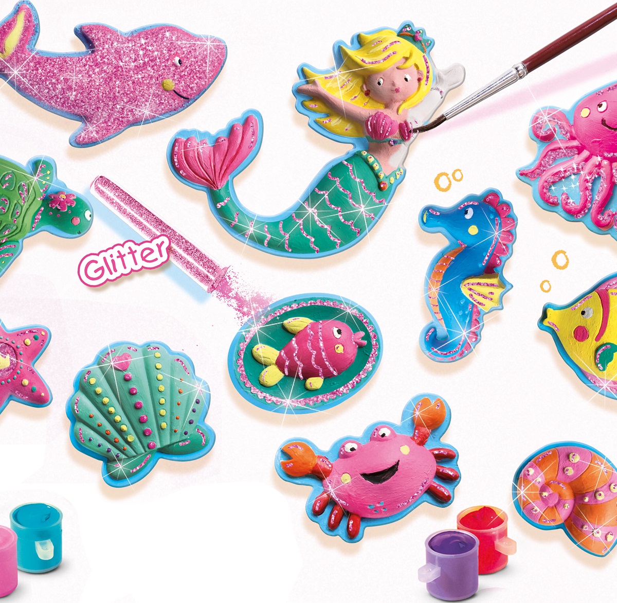 Imaginea produsului 'Set creativ: Mulaj și pictură. Figurine ocean'