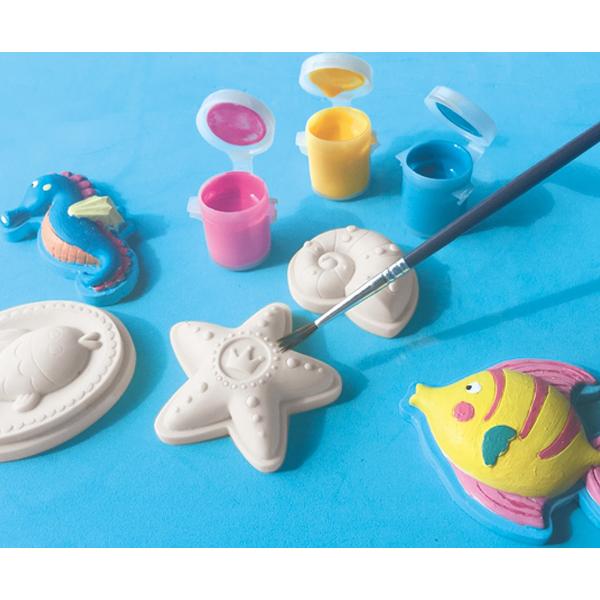 Set creativ: Mulaj si pictura. Figurine ocean