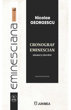 Coperta cărții 'Cronograf Eminescian minimal și dezvoltat - Nicolae Georgescu'