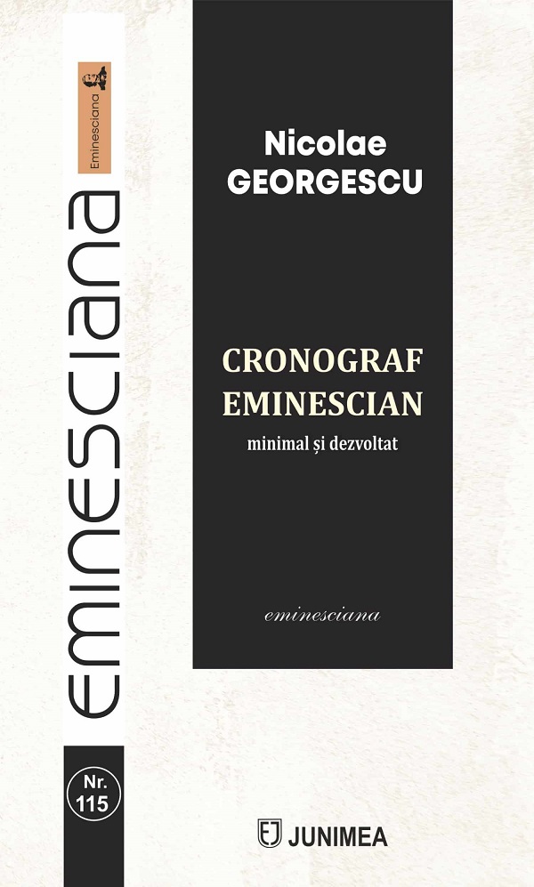 Coperta cărții 'Cronograf Eminescian minimal și dezvoltat - Nicolae Georgescu'