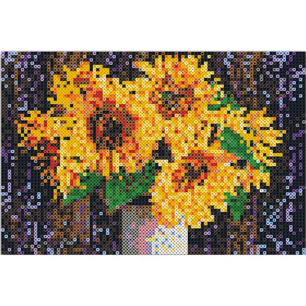 Set margele de calcat. Beedz Art. Floarea soarelui