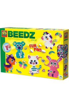 Imaginea produsului 'Joc creativ. Set mărgele de călcat. Funpins animale cu glitter'