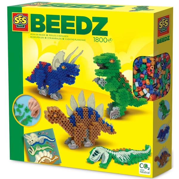 Set margele de calcat. Beedz: Dinozauri