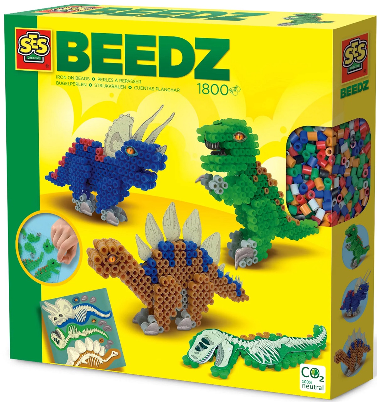Imaginea produsului 'Set mărgele de călcat. Beedz: Dinozauri'
