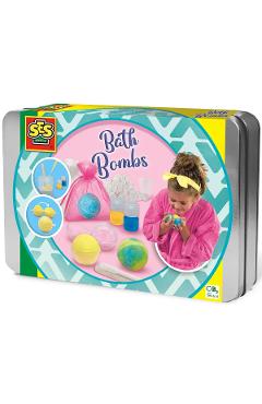 Imaginea produsului 'Set creativ: Bombe de baie în cutie metalică'