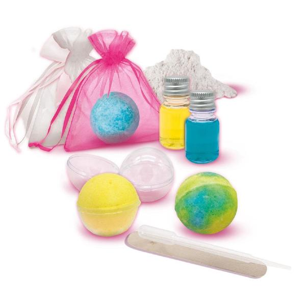 Set creativ: Bombe de baie in cutie metalica