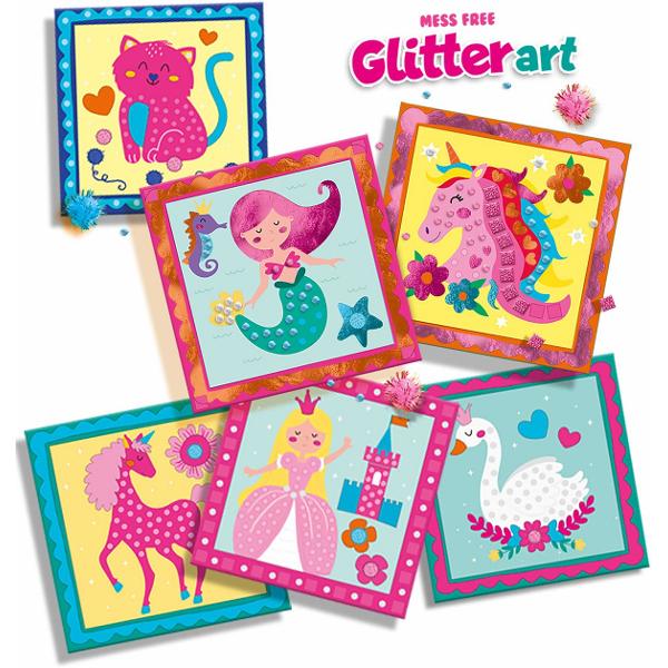 Set creativ: Mess free glitter art