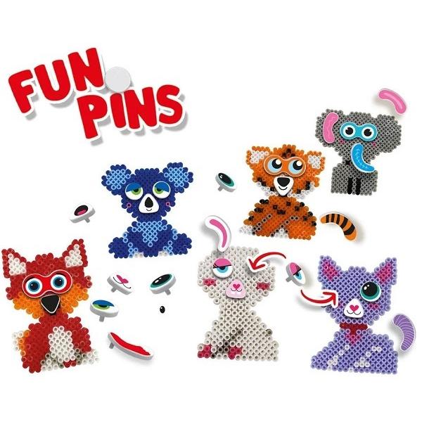 Joc creativ. Set margele de calcat. Funpins animale