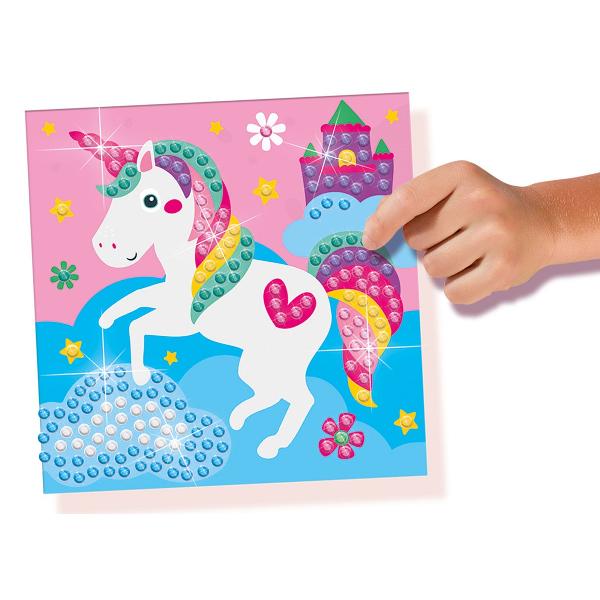 Set creativ: Pictura cu diamante. Animale fericite