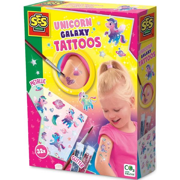 Set creativ: Unicorn Galaxy Tatoos
