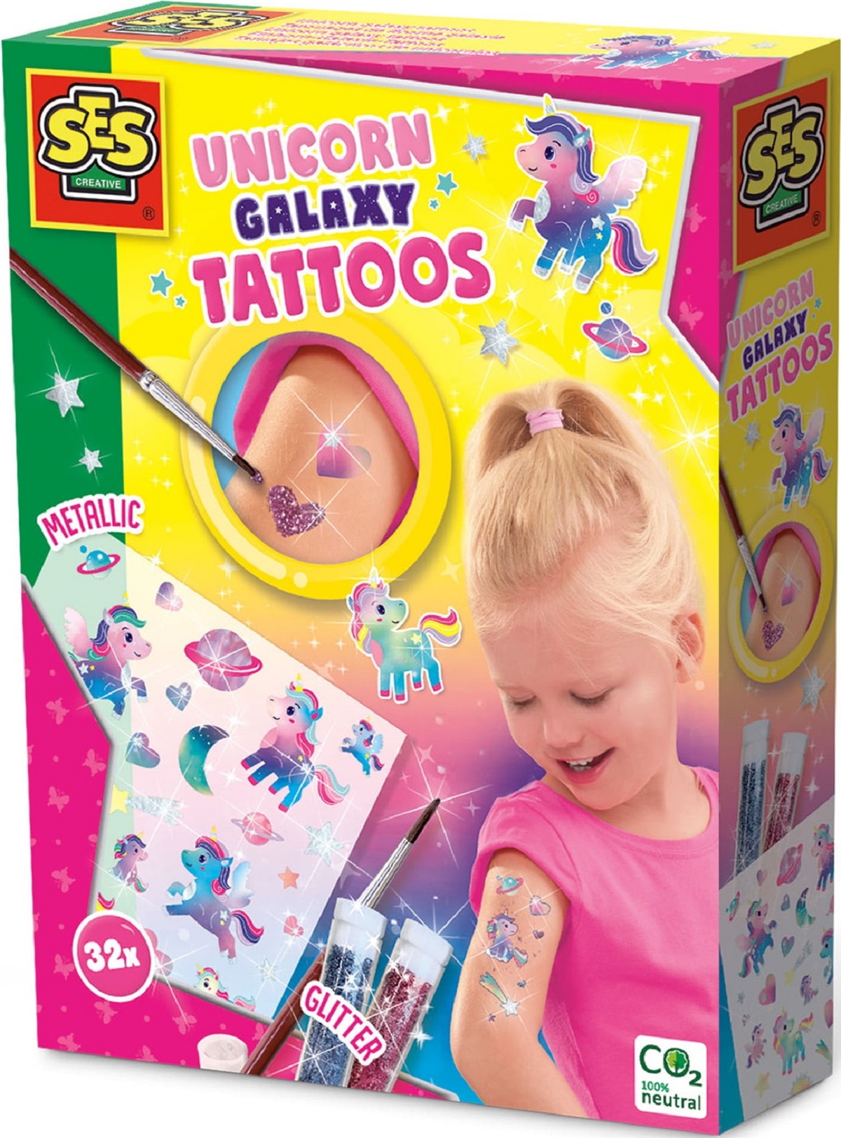Imaginea produsului 'Set creativ: Unicorn Galaxy Tatoos'