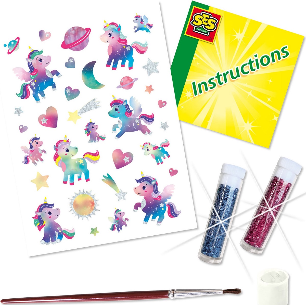 Imaginea produsului 'Set creativ: Unicorn Galaxy Tatoos'
