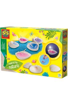 Imaginea produsului 'Set creativ: Lumânări în scoică'