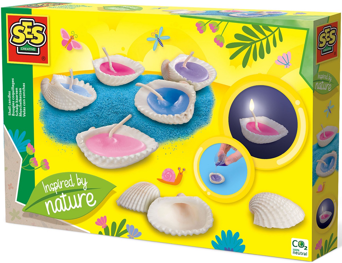 Imaginea produsului 'Set creativ: Lumânări în scoică'