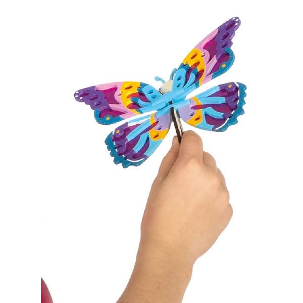 Set creativ: Decoreaza fluturi din lemn