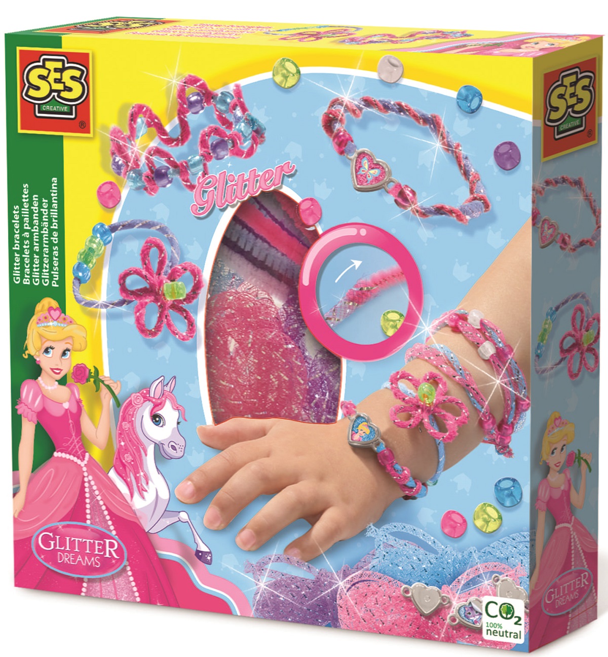 Imaginea produsului 'Set creativ: Brățări cu sclipici'