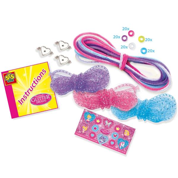 Set creativ: Bratari cu sclipici