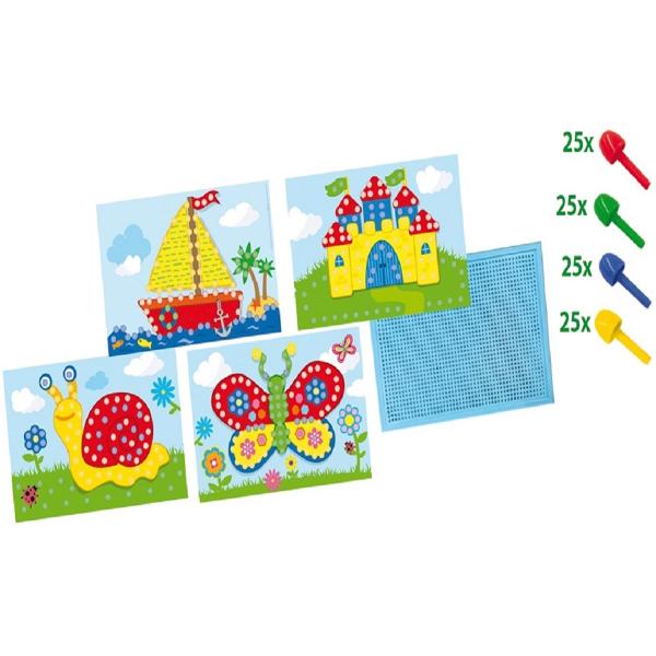 Set creativ: Tabla mozaic cu carduri