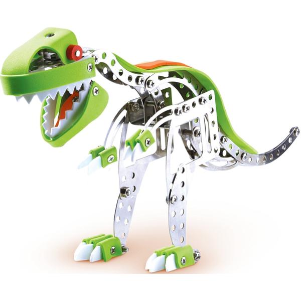 Set constructie: Dinozauri din metal. T-Rex si Stegosaurus