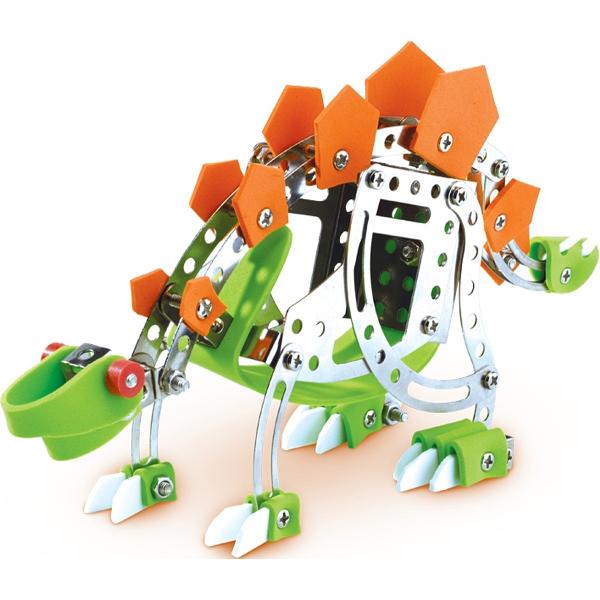 Set constructie: Dinozauri din metal. T-Rex si Stegosaurus