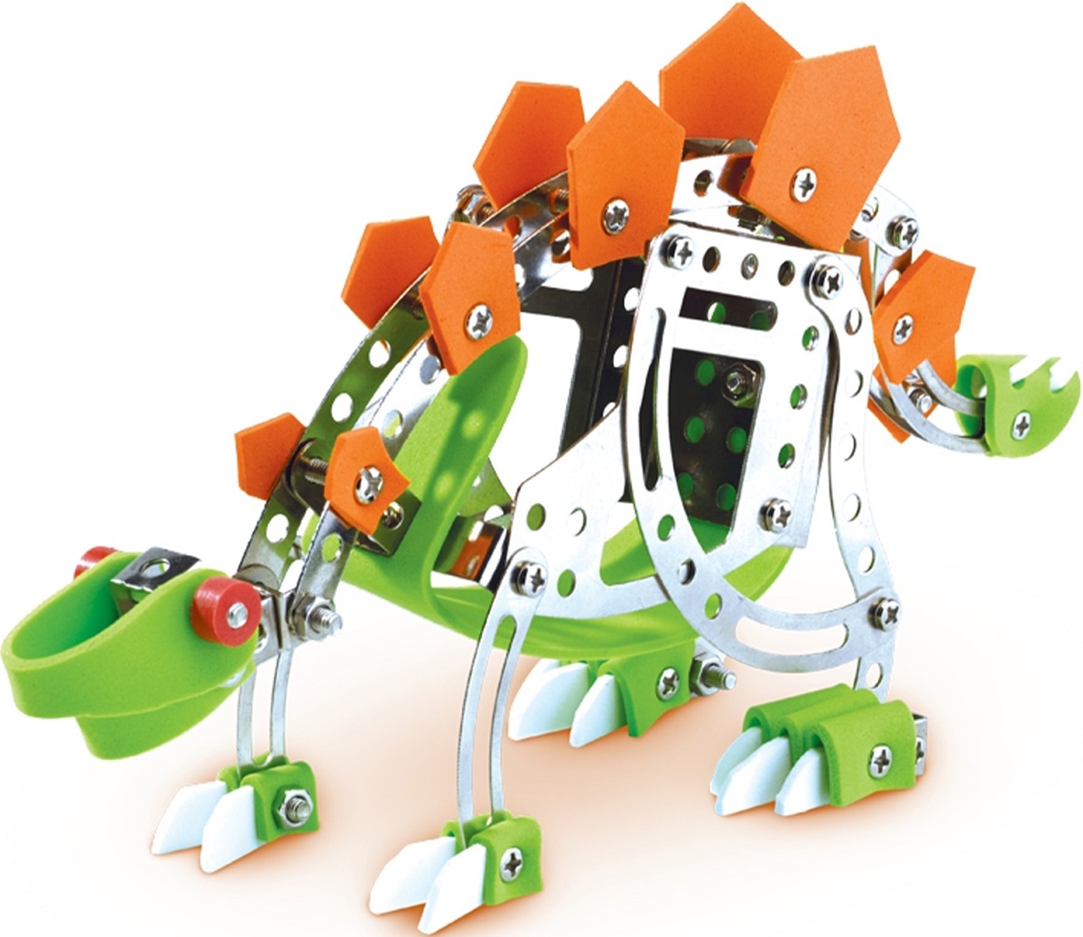 Imaginea produsului 'Set construcție: Dinozauri din metal. T-Rex și Stegosaurus'