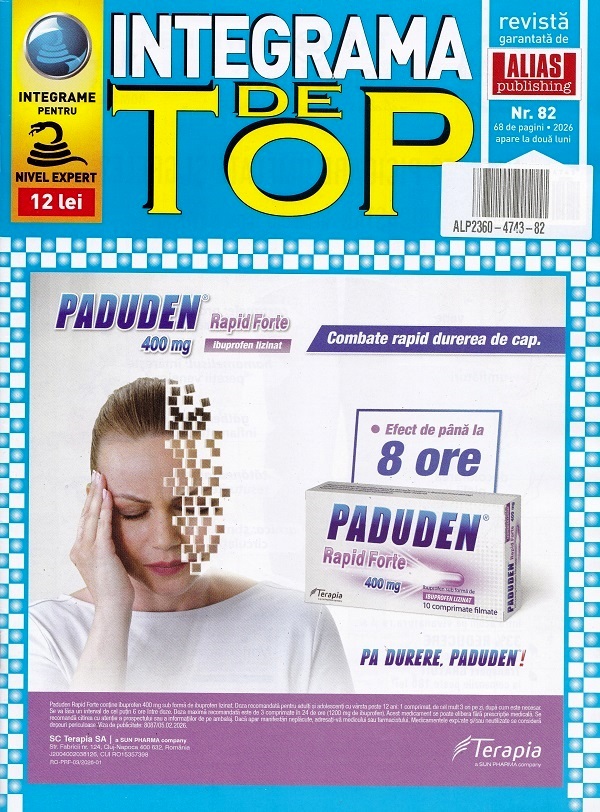 Coperta cărții 'Integrama de top Nr.82 2026'