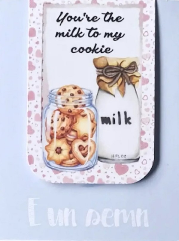 Imaginea produsului 'Semn de carte magnetic: You're the milk to my cookie'