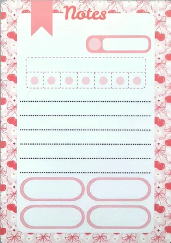 Imaginea produsului 'Planner magnetic. Roz'