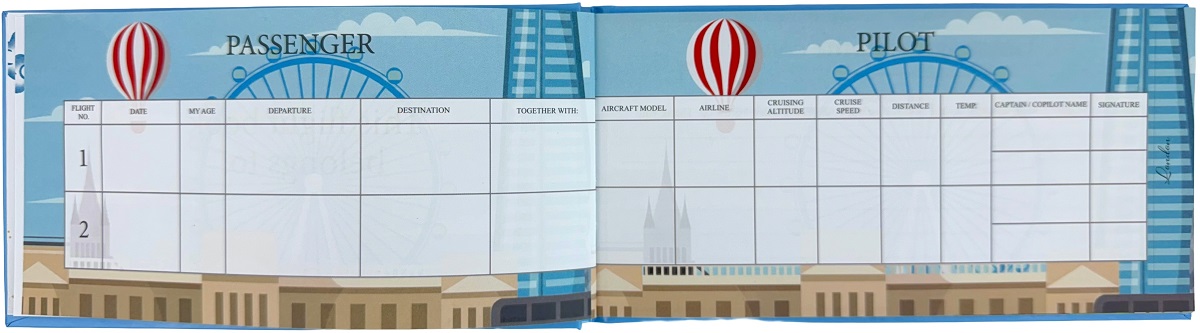Imaginea produsului 'Jurnal de zbor: Albastru'