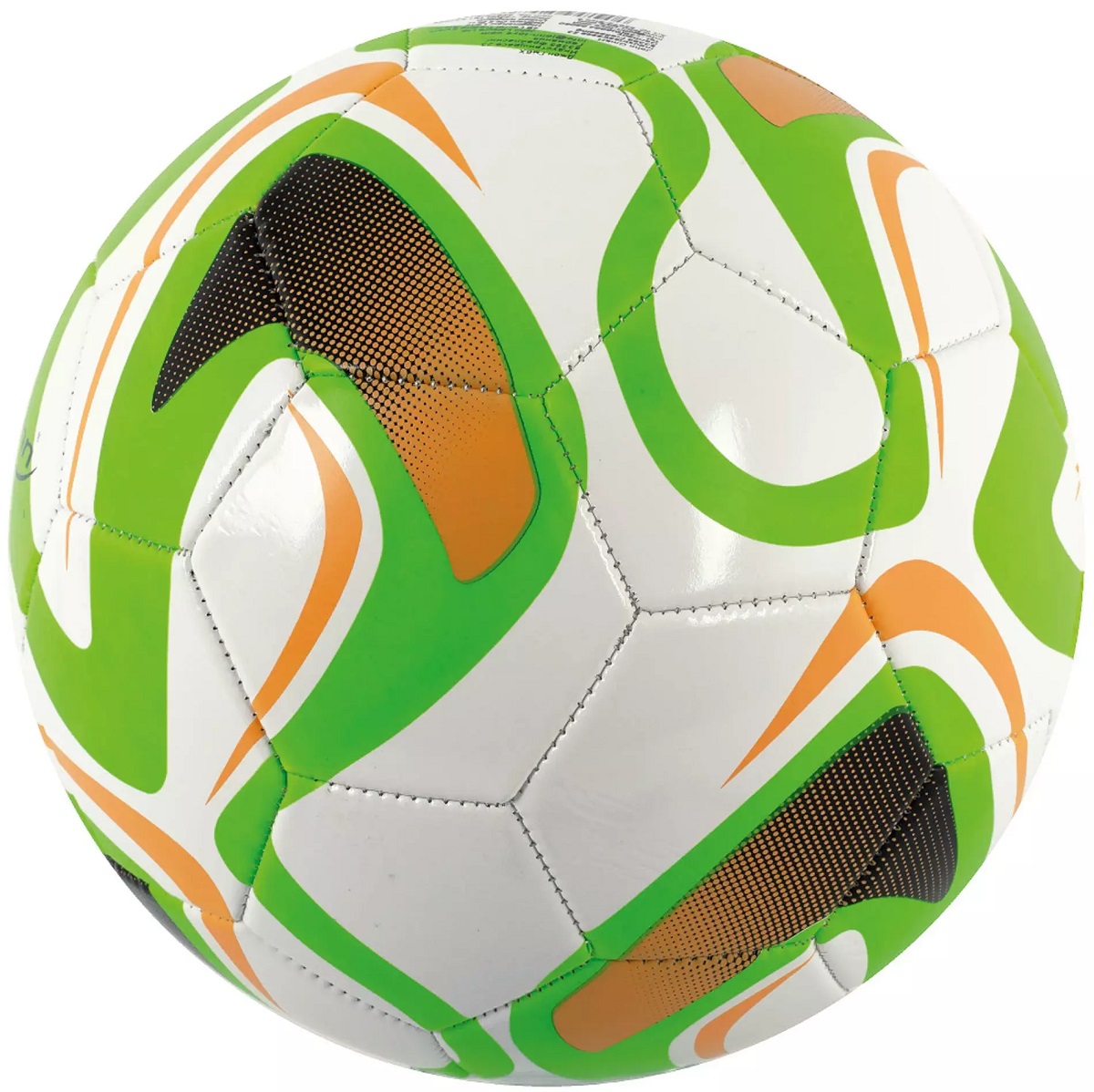 Imaginea produsului 'Minge de fotbal: Alb cu verde și portocaliu. John Sports'