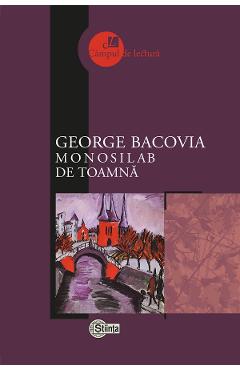 Coperta cărții 'Monosilab de toamnă - George Bacovia'