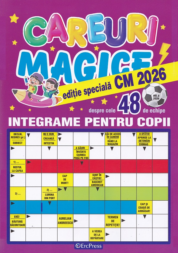 Coperta cărții 'Careuri magice nr.6. Integrame pentru copii'