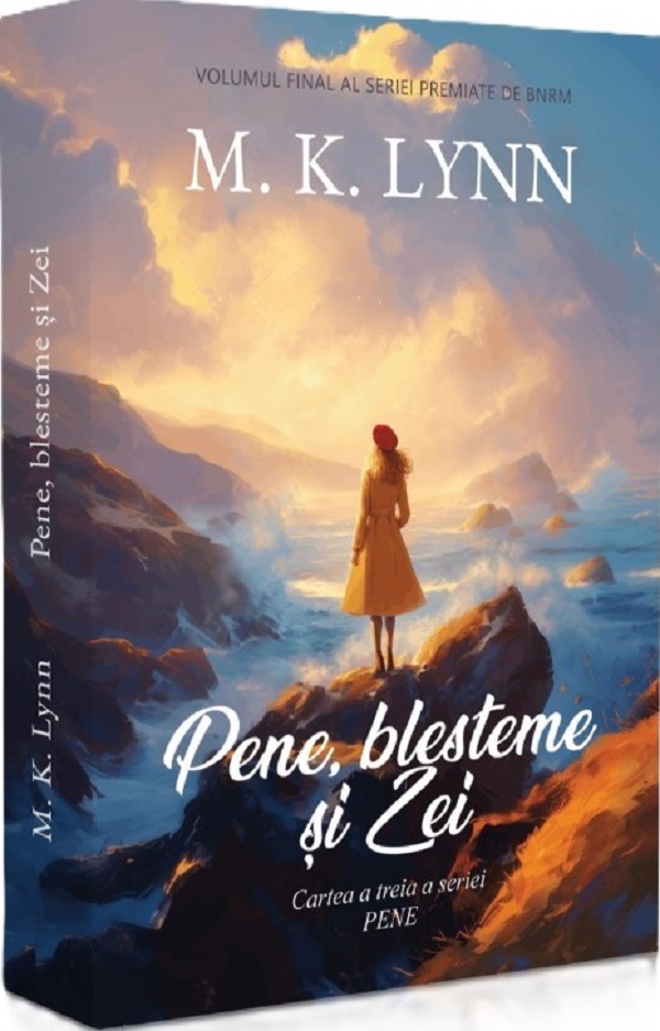 Coperta cărții 'Pene, blesteme și Zei - M.K. Lynn'