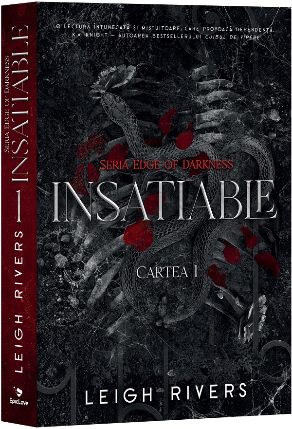 Coperta cărții 'Insatiable. Seria Edge of Darkness Cartea 1 - Leigh Rivers'
