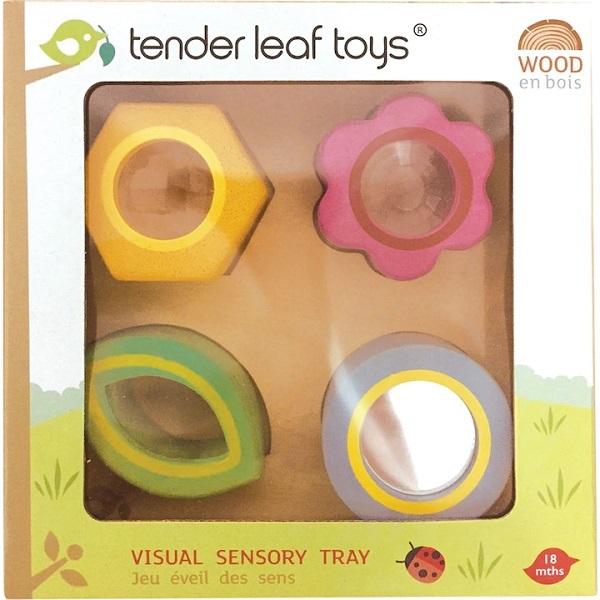 Tabla senzoriala cu efecte vizuale. Visual sensory tray. 5 piese