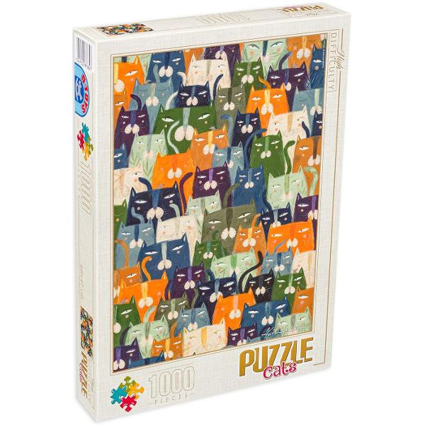 Puzzle 1000: Kurti Andrea. Cats