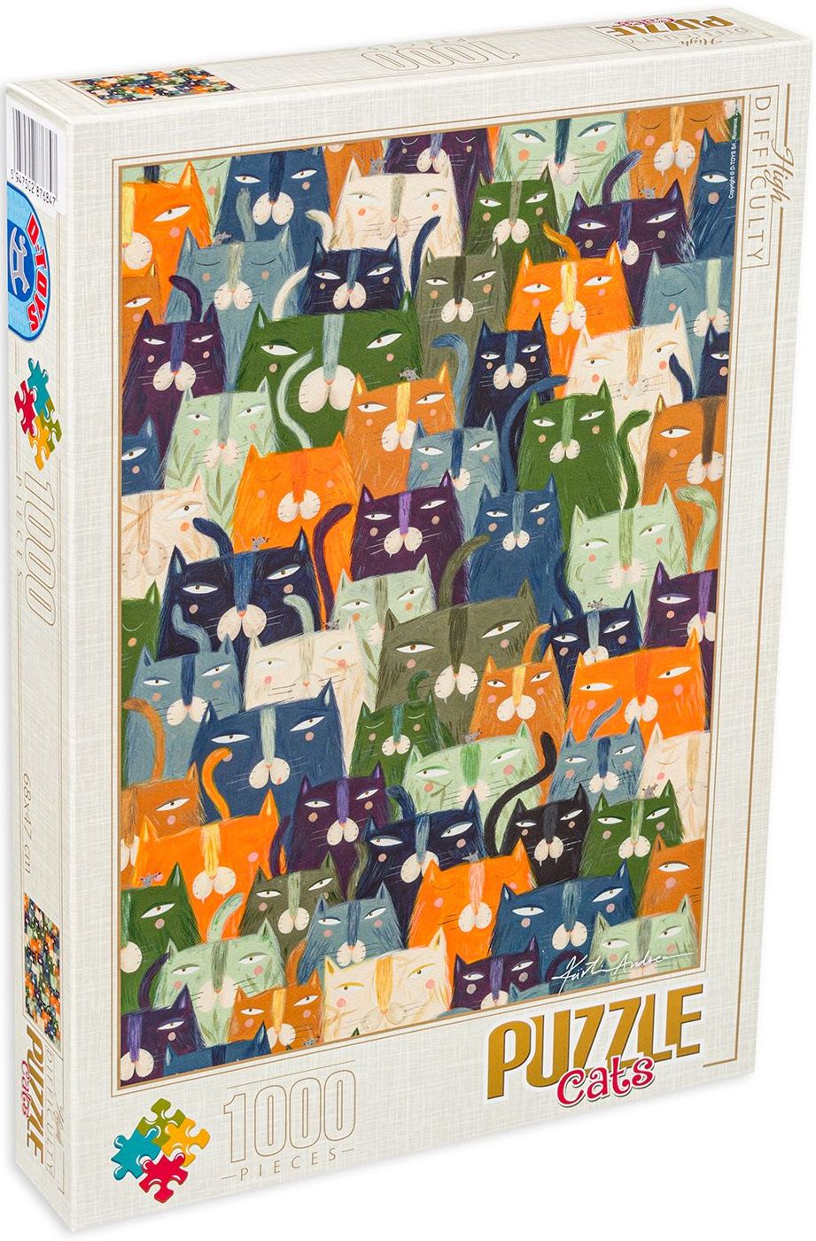 Imaginea produsului 'Puzzle 1000: Kürti Andrea. Cats'