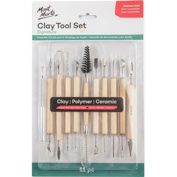 Set de 11 unelte pentru lut